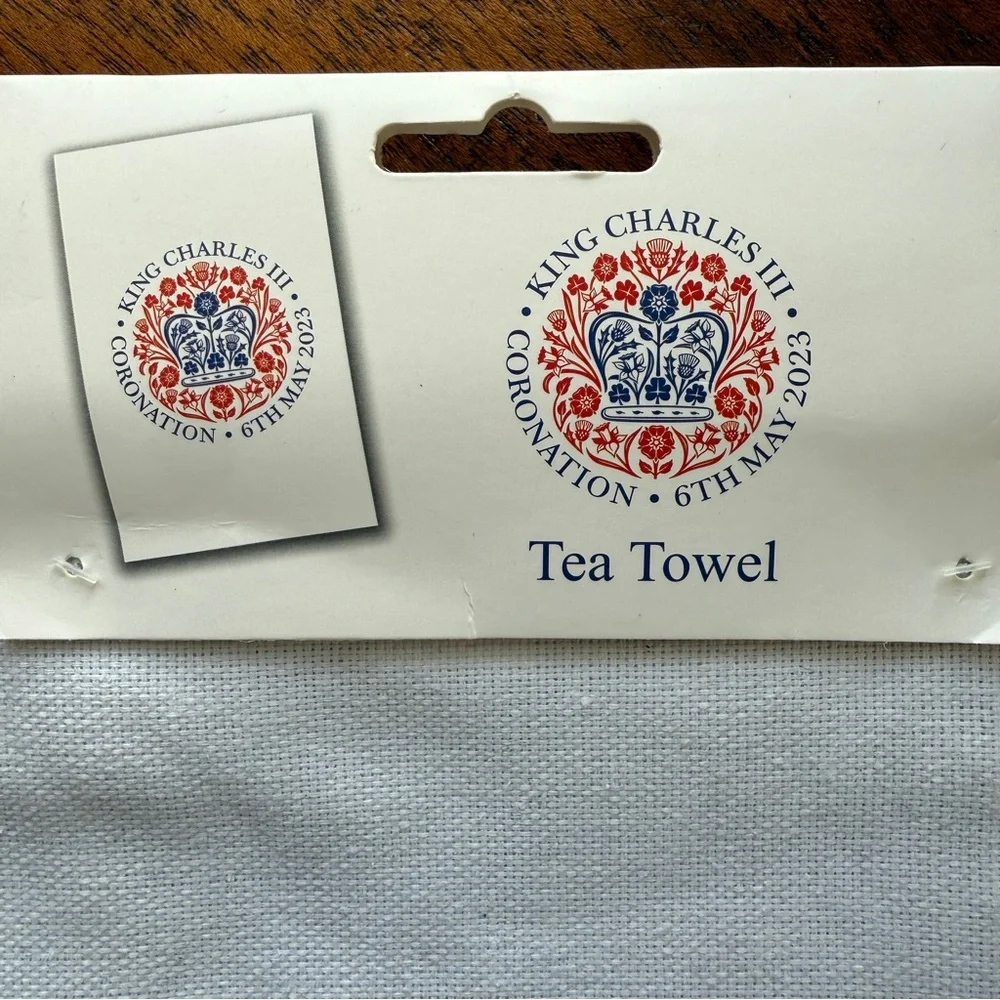 NWT King Charles Coronation Tea Towel